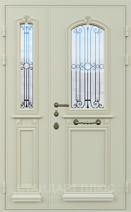 Стальная дверь Двухстворчатая дверь №14 с отделкой МДФ ПВХ