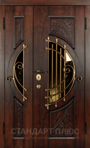 Стальная дверь Парадная дверь №329 с отделкой Массив дуба