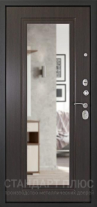 Стальная дверь С зеркалом №47 с отделкой МДФ ПВХ