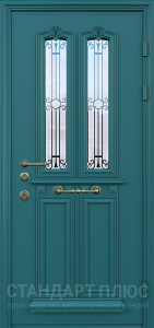 Стальная дверь Дверь со стеклом №23 с отделкой МДФ ПВХ