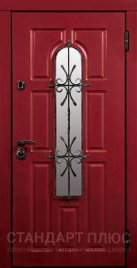 Стальная дверь Дверь со стеклом №16 с отделкой МДФ ПВХ