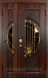 Стальная дверь Парадная дверь №376 с отделкой Массив дуба