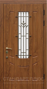 Стальная дверь Дверь со стеклом №20 с отделкой МДФ ПВХ