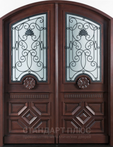 Стальная дверь Парадная дверь №126 с отделкой Массив дуба