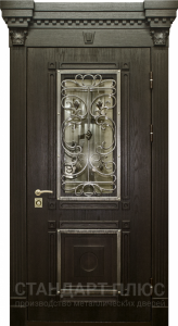 Стальная дверь Парадная дверь №390 с отделкой Массив дуба