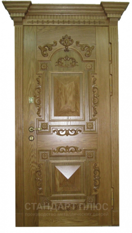 Входная дверь  с отделкой Массив дуба в Лыткарино